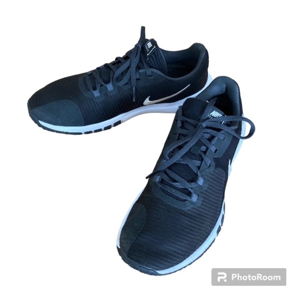 Nike Flex Control 4 Black & White Men's Workout Shoes